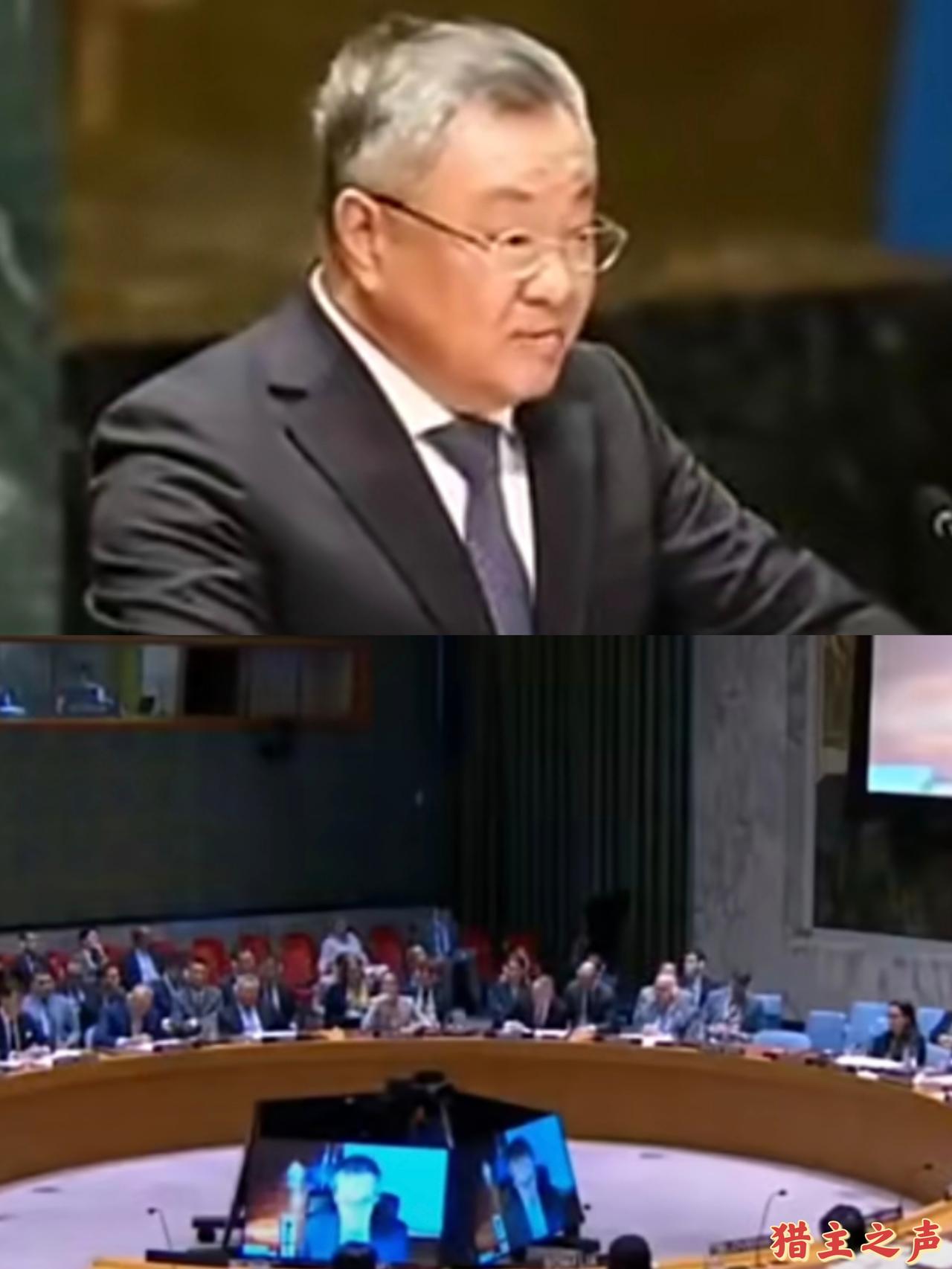 ——严正警告日本——

据参考消息报道，中国常驻联合国代表付聪2月18日在联合国