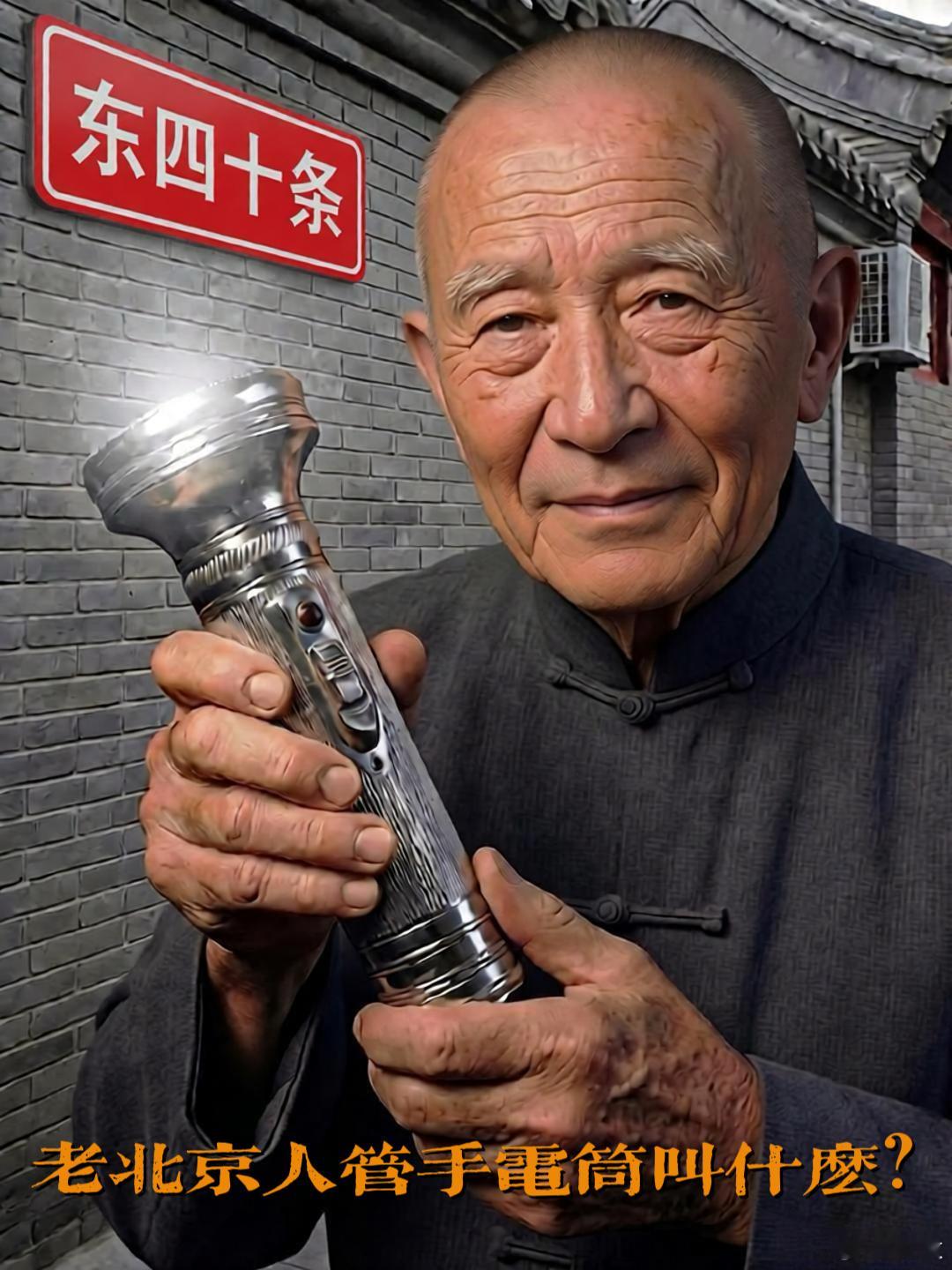 老北京人管手电筒叫什么？（图片若谷制作）老北京人说的土话地道老北京话你听过几句 