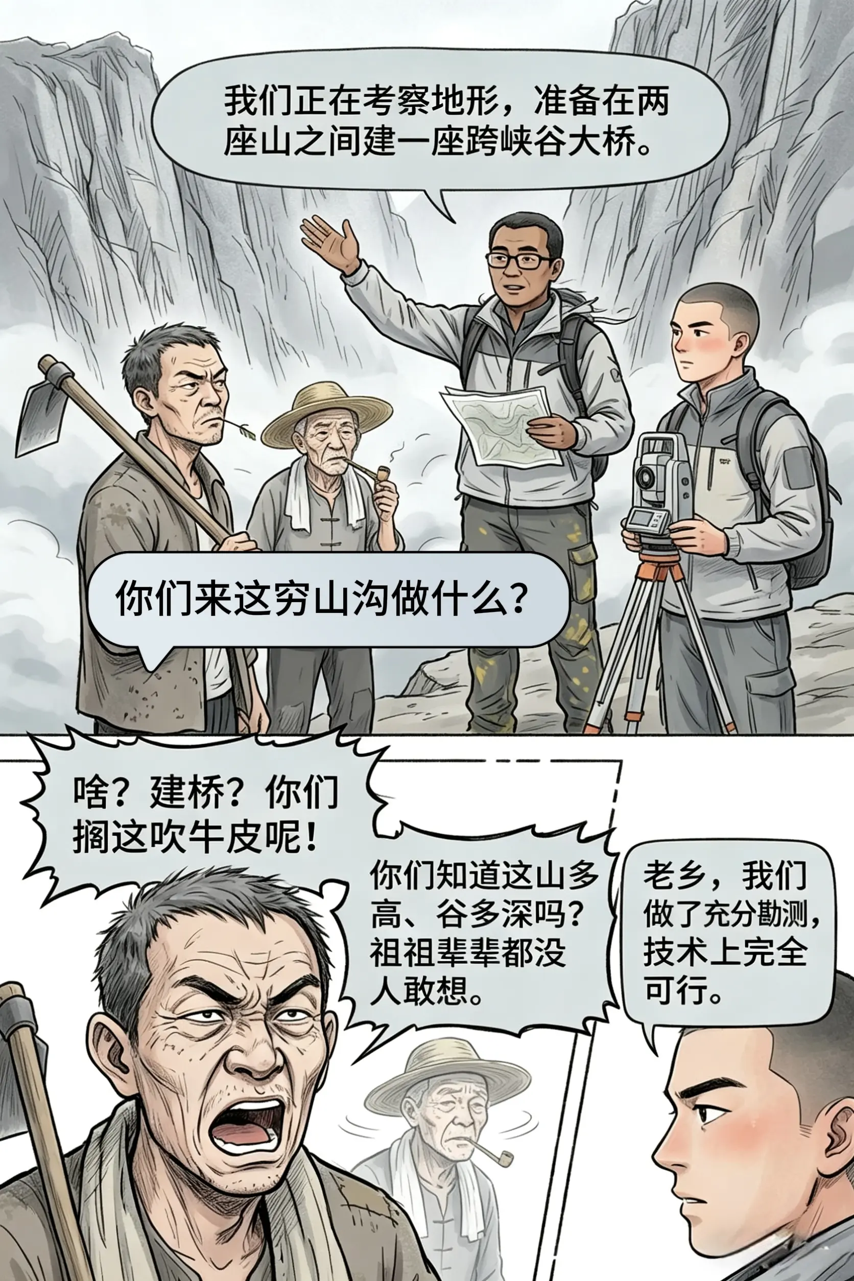 “天堑变通途，奔赴山海的奇迹”