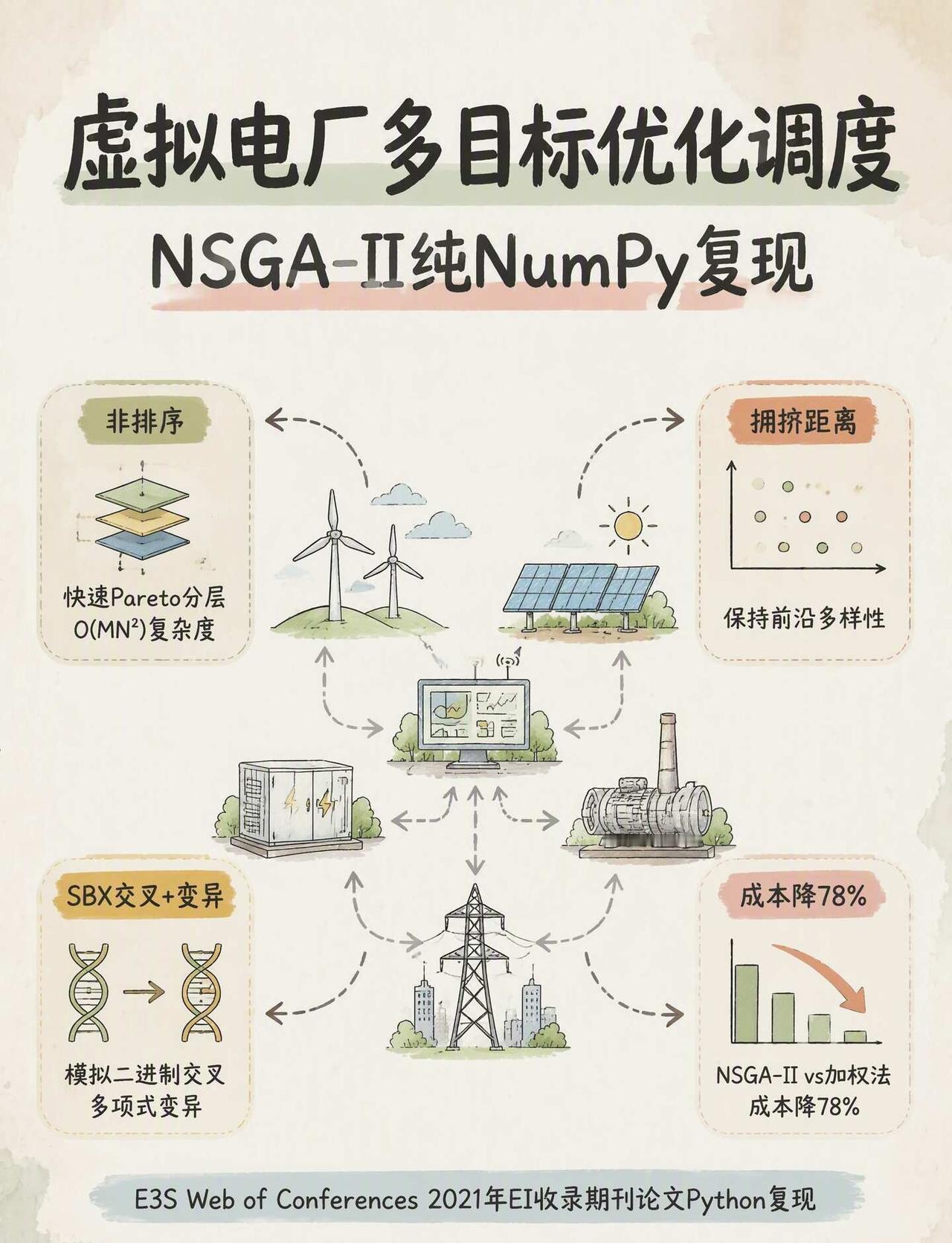 72维多目标优化！VPP调度源码包
做电力系统优化的同学应该都经历过：找到一篇 