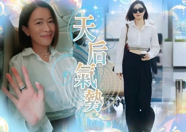 【On.cc】「三料視后」佘詩曼生圖曝光　凍齡靚樣媲美妙齡粉絲「三料視后」佘詩曼