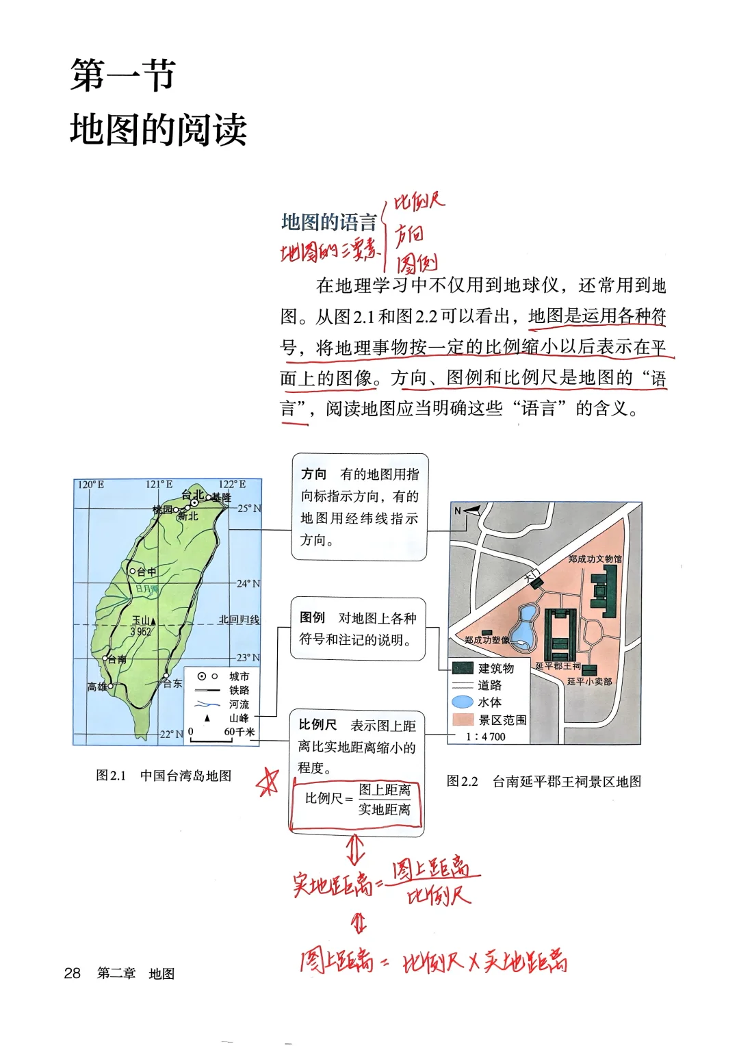 新人教版地理备课｜2.1 地图的阅读