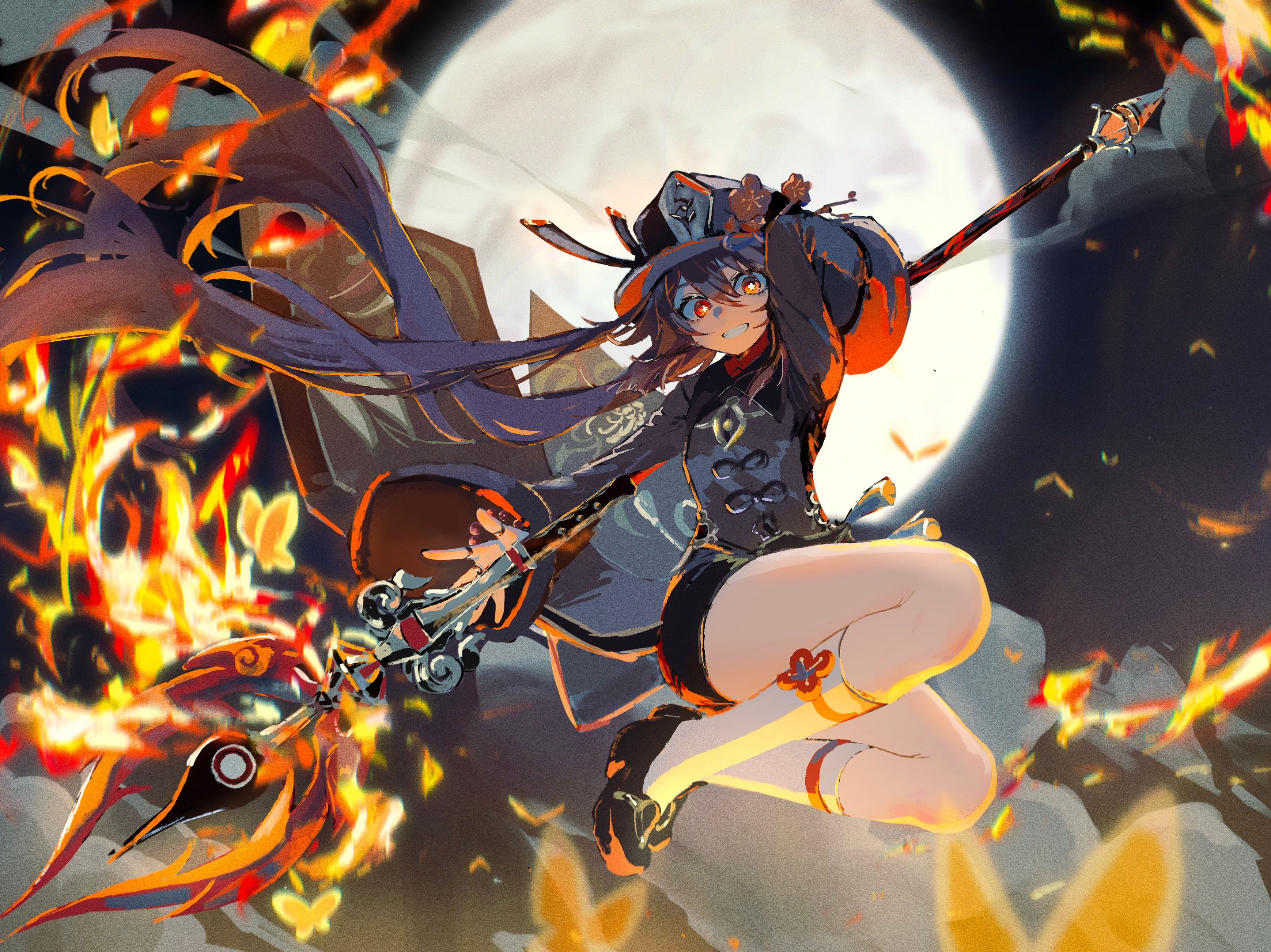燃烧的蝶cr:画师 mochi_upamo#原神##原神5.1版本##游园集结令