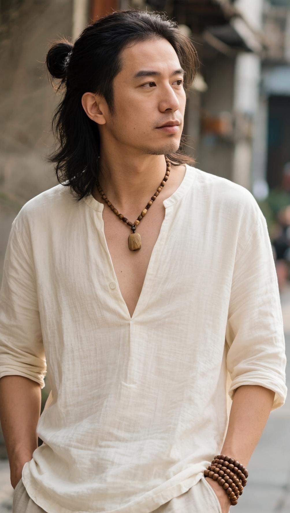 AI亚麻风随拍 抖音ai创作