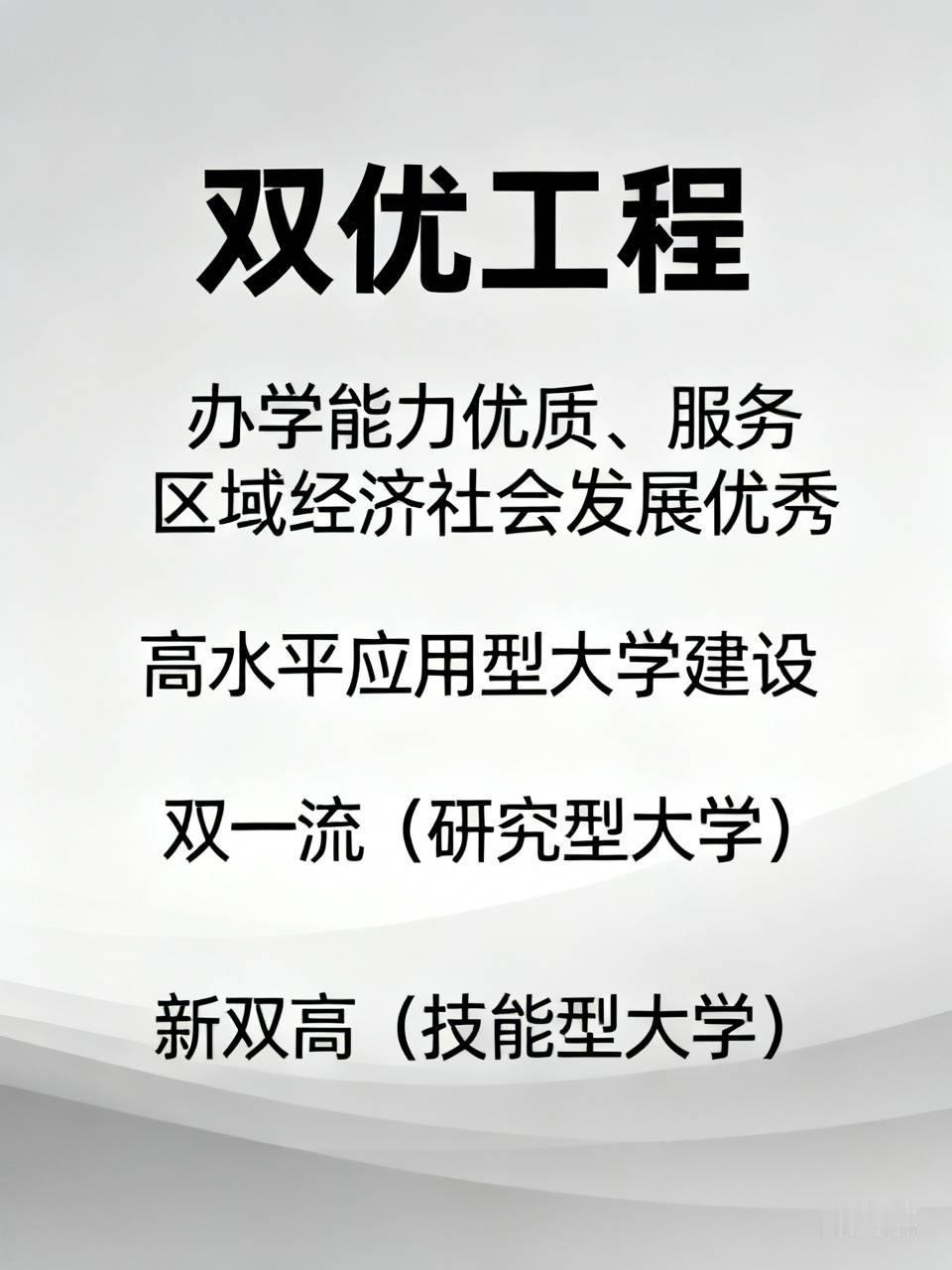 双优工程：以“办学能力优质、服务区域经济社会发展优秀”为目标，启动实施高水平应用