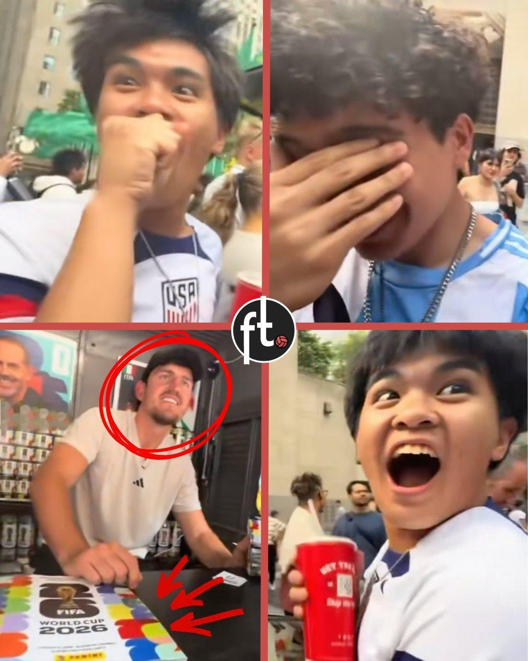 马奎尔现身纽约街头摆摊 落选英格兰世界杯大名单的马奎尔近日惊喜现身美国纽约街头摆