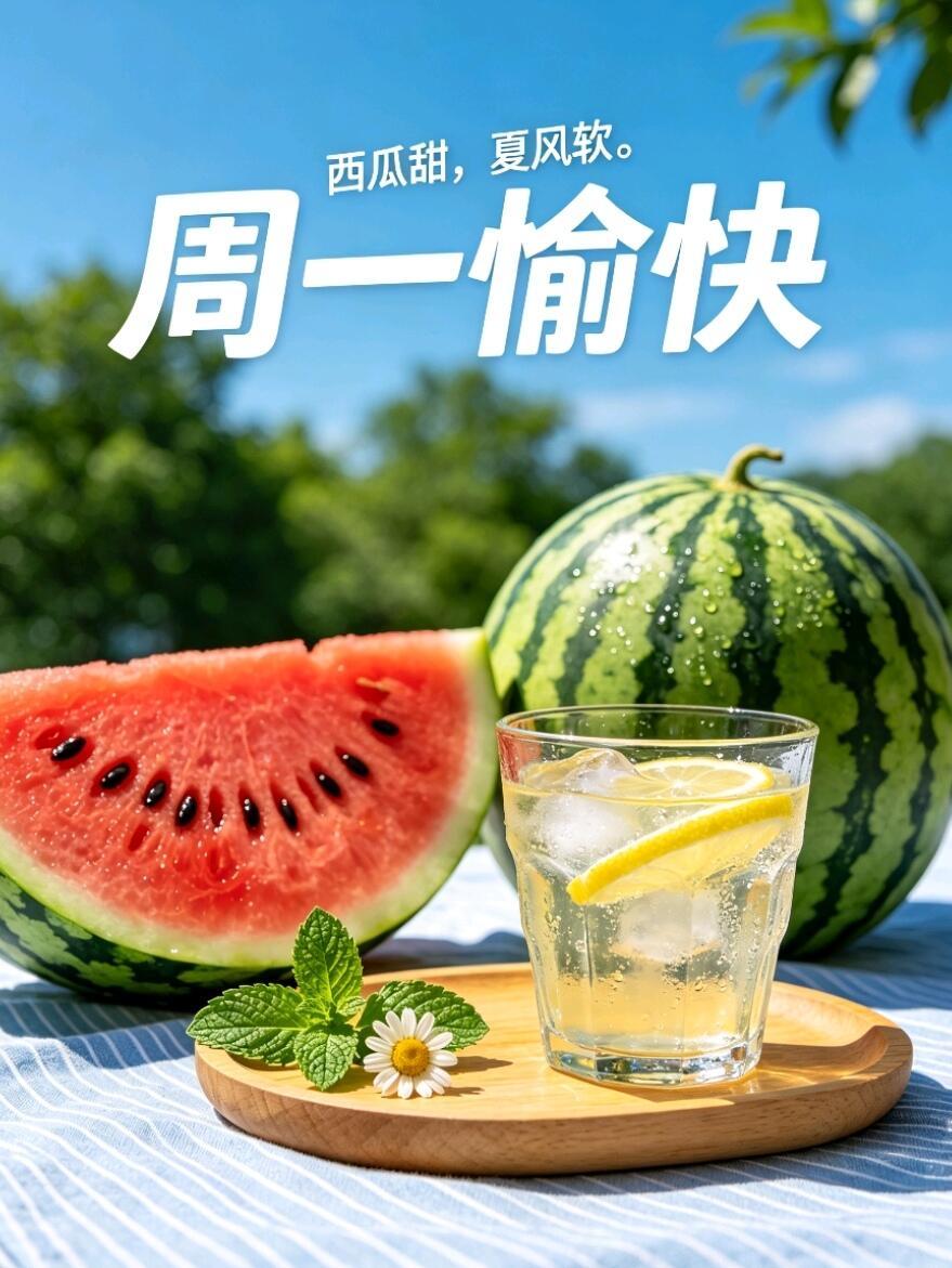 周一清晨，送上暖心早安祝福💐！今日是八月开篇的第一个工作日，盛夏绿意盎然，溪水