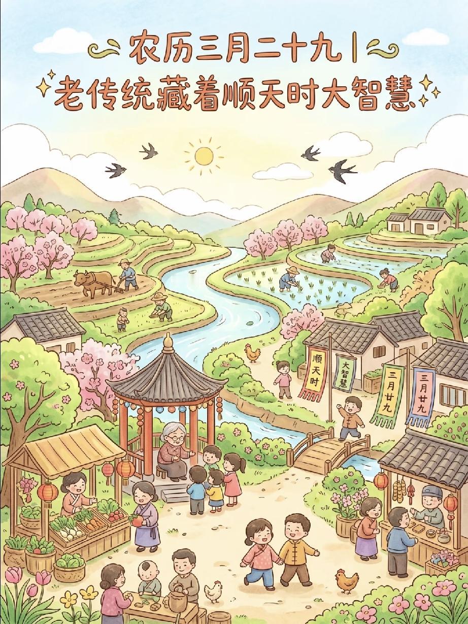 今日三月廿九“成日”，1不动、2不穿、3不成、4要吃、5要做，顺时生活更舒心
 