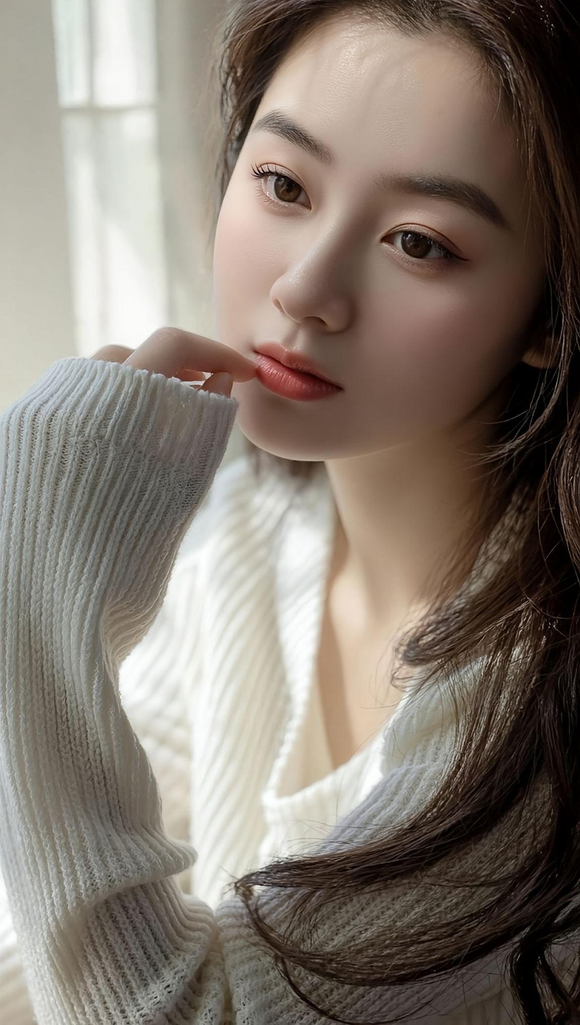 精致女神穿搭 少女写真 爱了爱了 慵懒风穿搭 简约白上衣