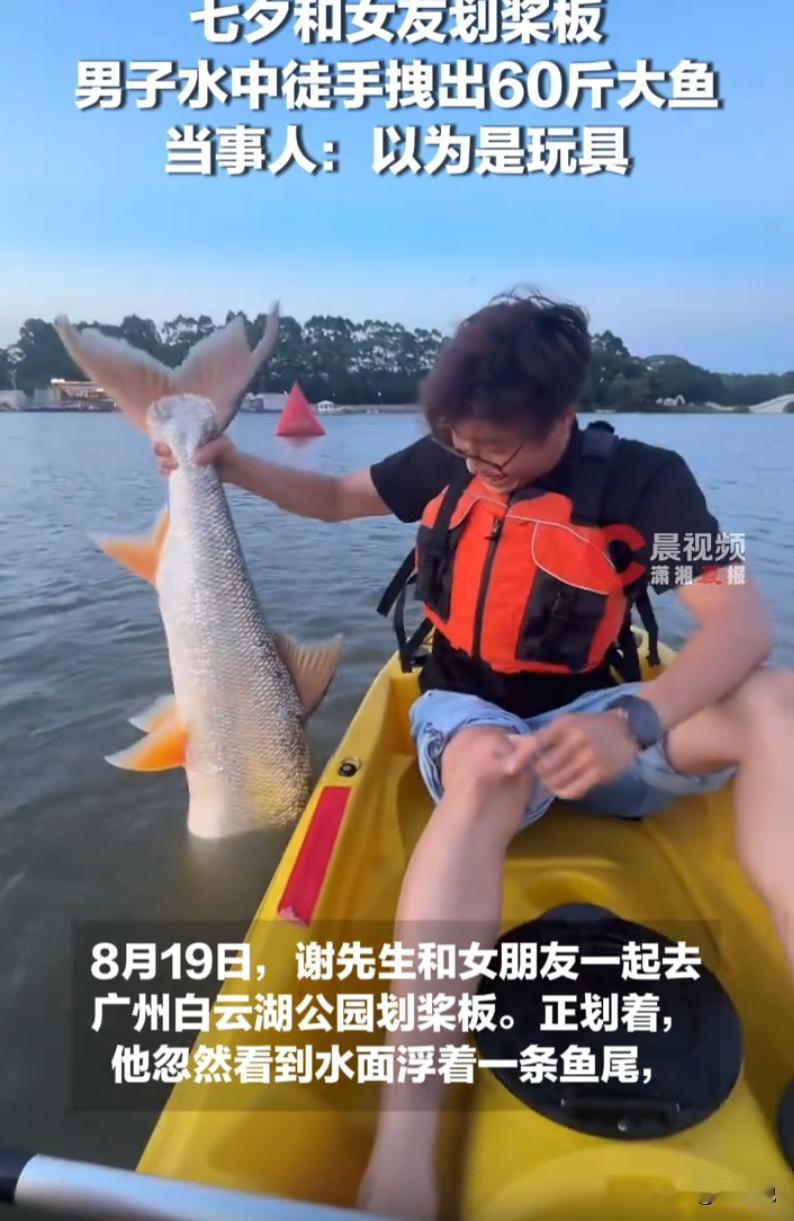 七夕约会最高打开方式有多离谱？广州一对情侣去白云湖划桨板，本来只是浪漫过节，男生