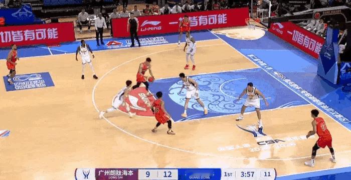 CBA杯广东男篮战胜龙狮男篮国家队球员李祥波被王少杰正面大帽我的年度运动记录体育