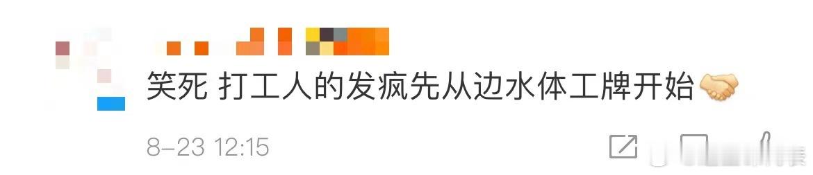#打工人的发疯从边水体工牌开始# 看到周围大家的精神状态都这么美丽我就放心了[并