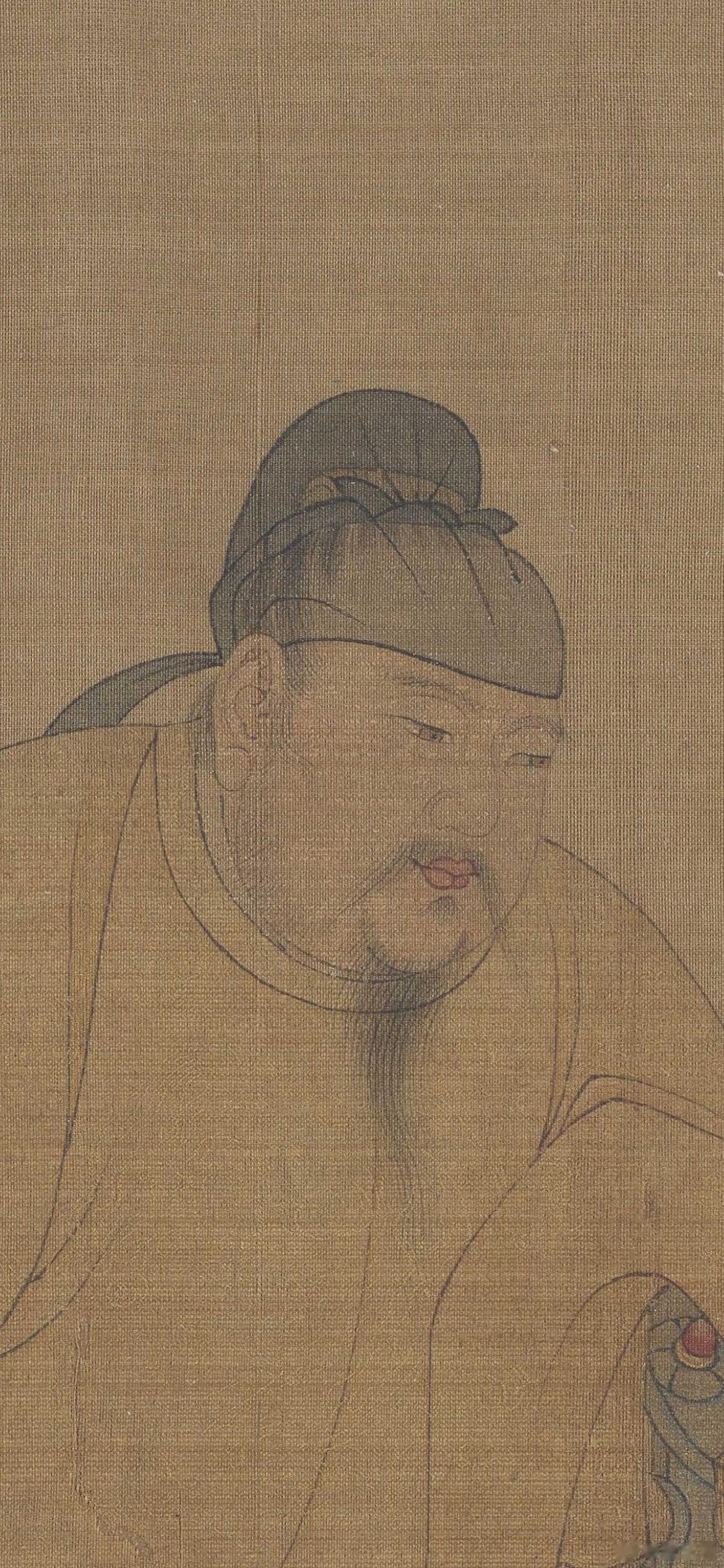 巾子里戴了小冠有点浑欲不胜冠了啊[哈哈] ​​​
