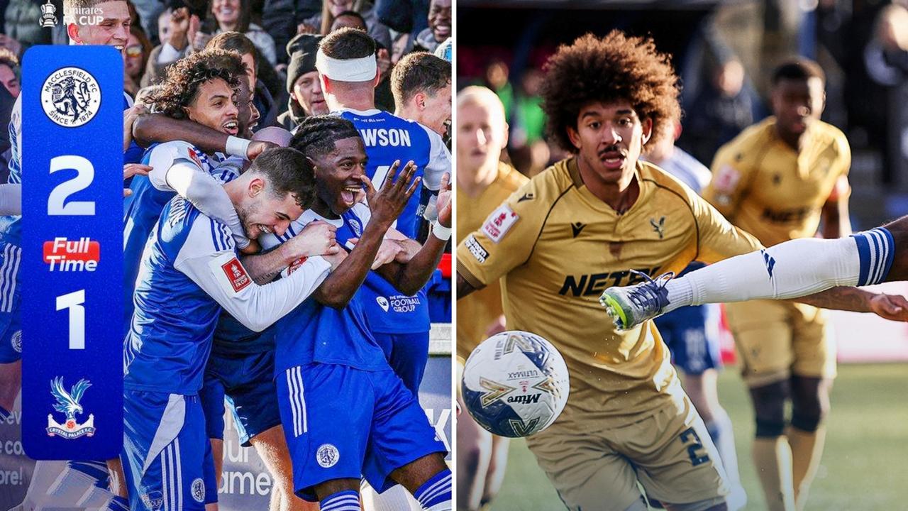 足总杯：卫冕冠军水晶宫客场1-2负于第六级别球队麦克尔斯菲尔德。
保罗·道森率先