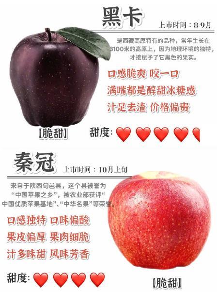 常见苹果的区别与口感（附甜度）我的宝藏食谱