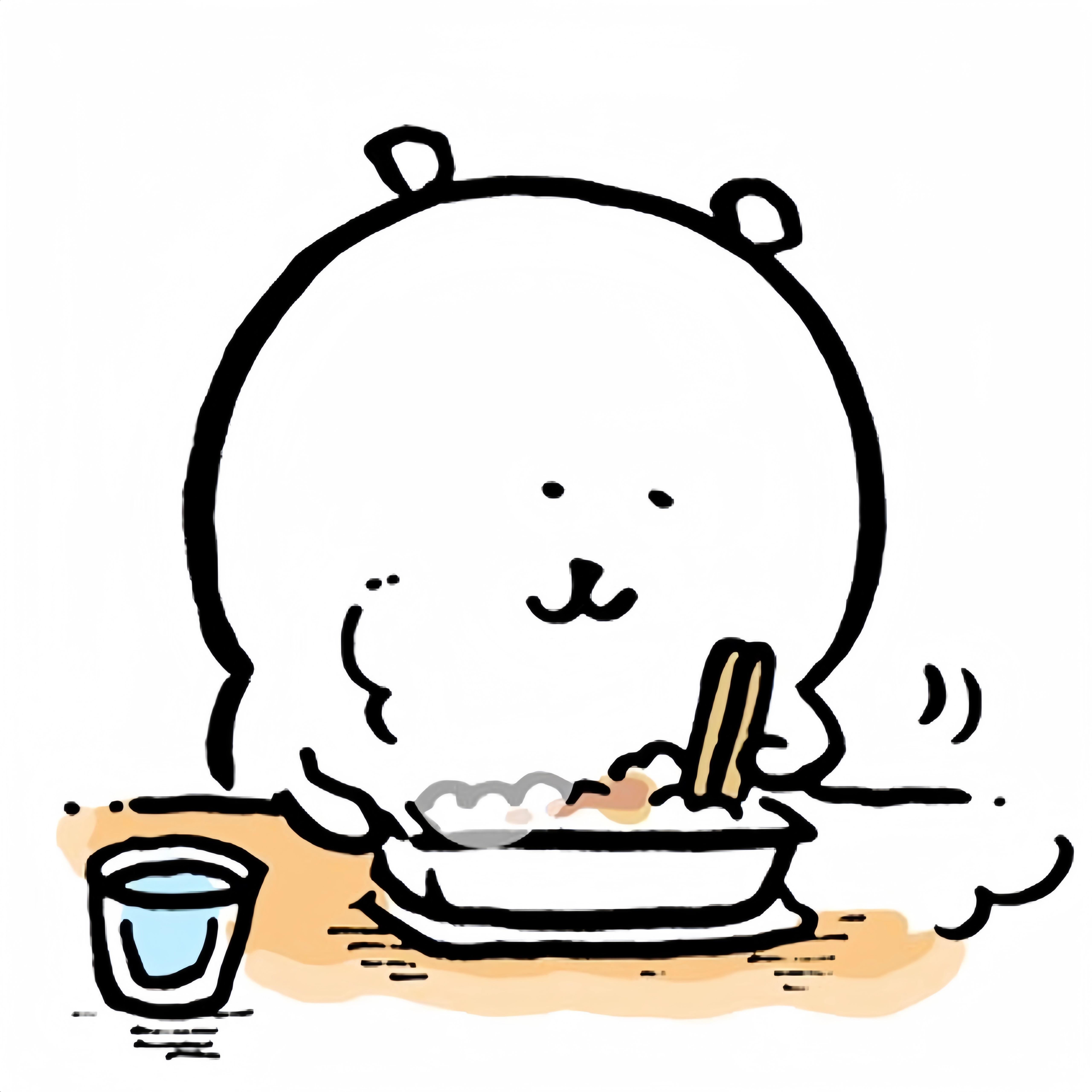 熊，是美食家🍜🍚🍦 