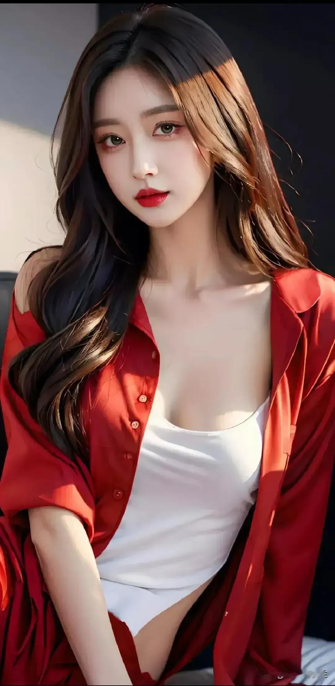 红唇轻启，性感妩媚。#佳人图赏# #女神美韵欣赏# #优雅美女俏佳人#