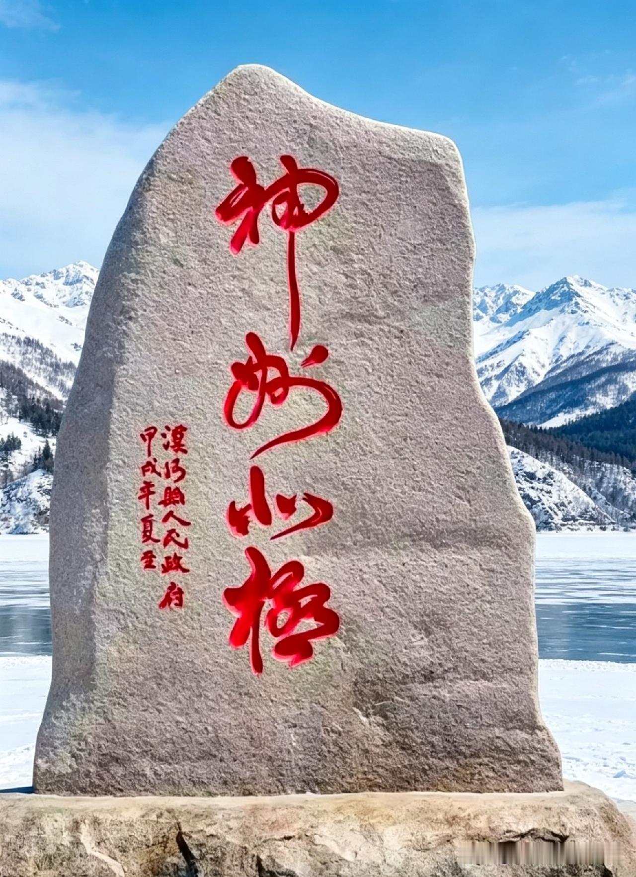 今儿路过，瞧见一块老碑石，上面四个大字可唬人了。我凑跟前仔细研究了半天，也就认出