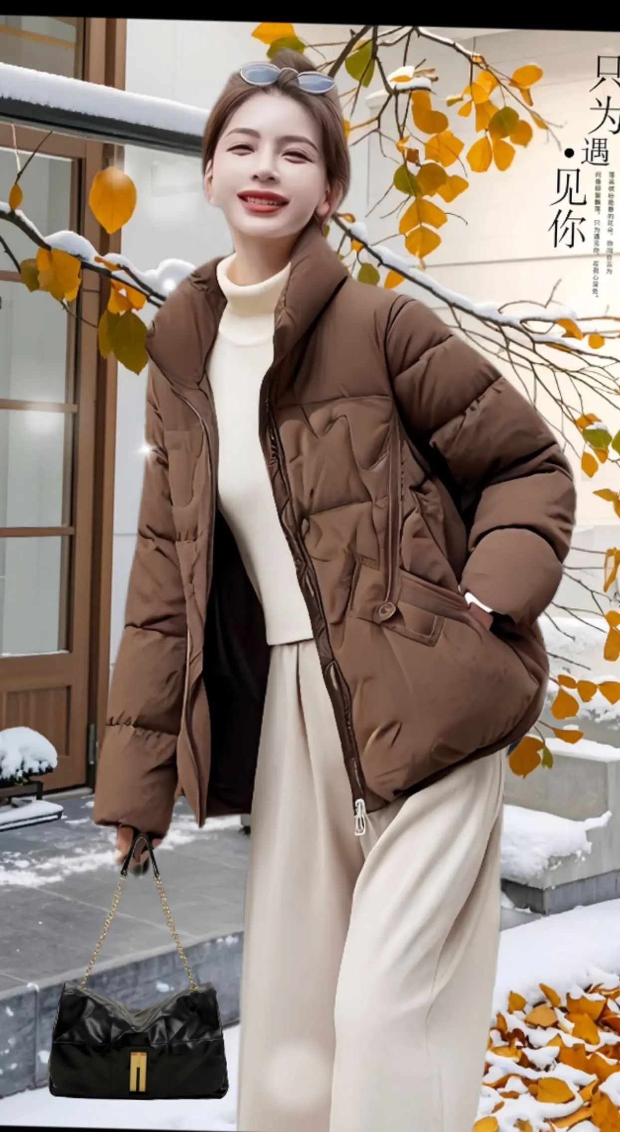 鸭鸭羽绒服女款,这件高品质羽绒衫也太美了！今年冬天,你的衣柜里就差这么...