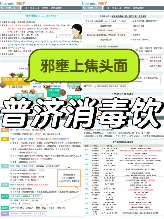 写有魂的笔记243篇｜方剂·普济消毒饮