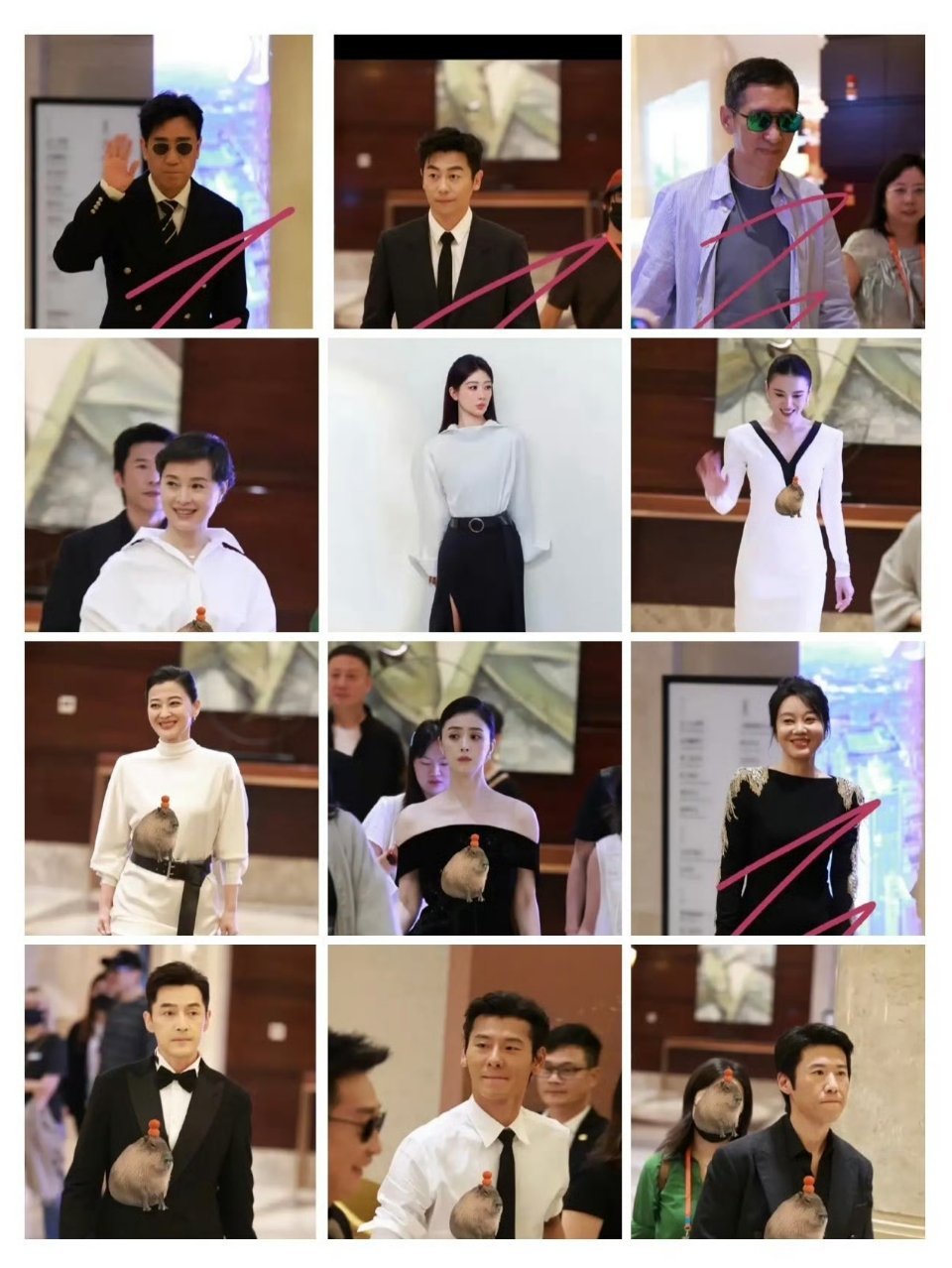 金鹰奖黑白礼服金鹰奖颁奖礼全员黑白中金鹰奖全是黑白礼服金鹰奖全面低调贯彻简约为主