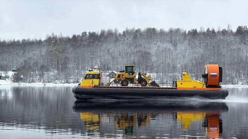 用来搞平板运输的专用气垫船 