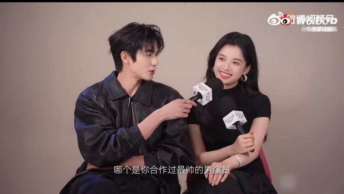张婧仪合作过最帅的男演员宋威龙就是很帅就是很美就是很配！！你们两幸福就好