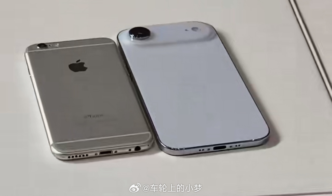 iPhone17Air和iPhone6对比 薄了1.3mm，少了手机卡槽，真的是