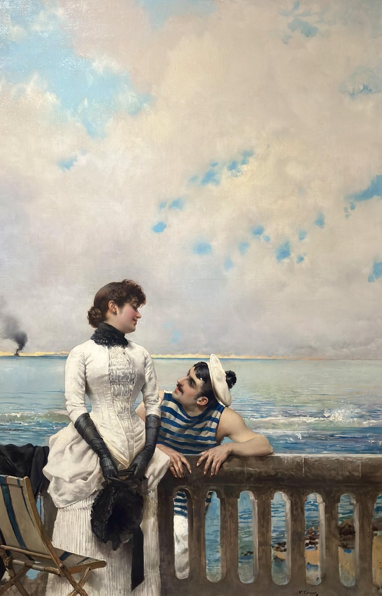 当爱还年轻，1883年，意大利画家Vittorio Matteo Corcos 