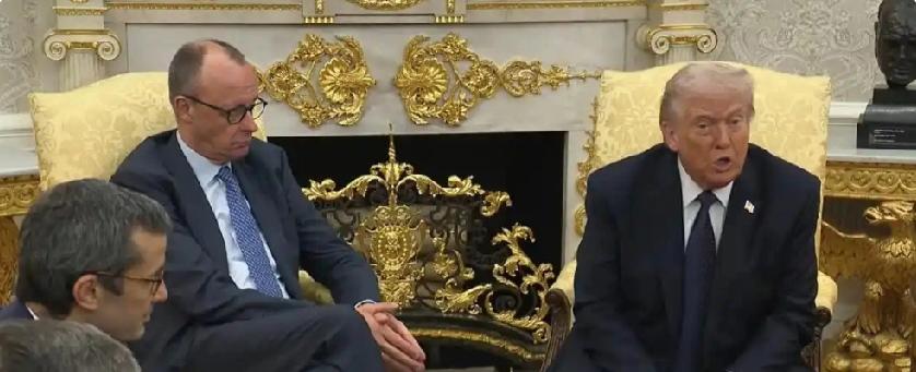 特朗普把怒火喷向了西班牙！当地时间3月3日，美国总统特朗普在白宫会见德国总理默茨