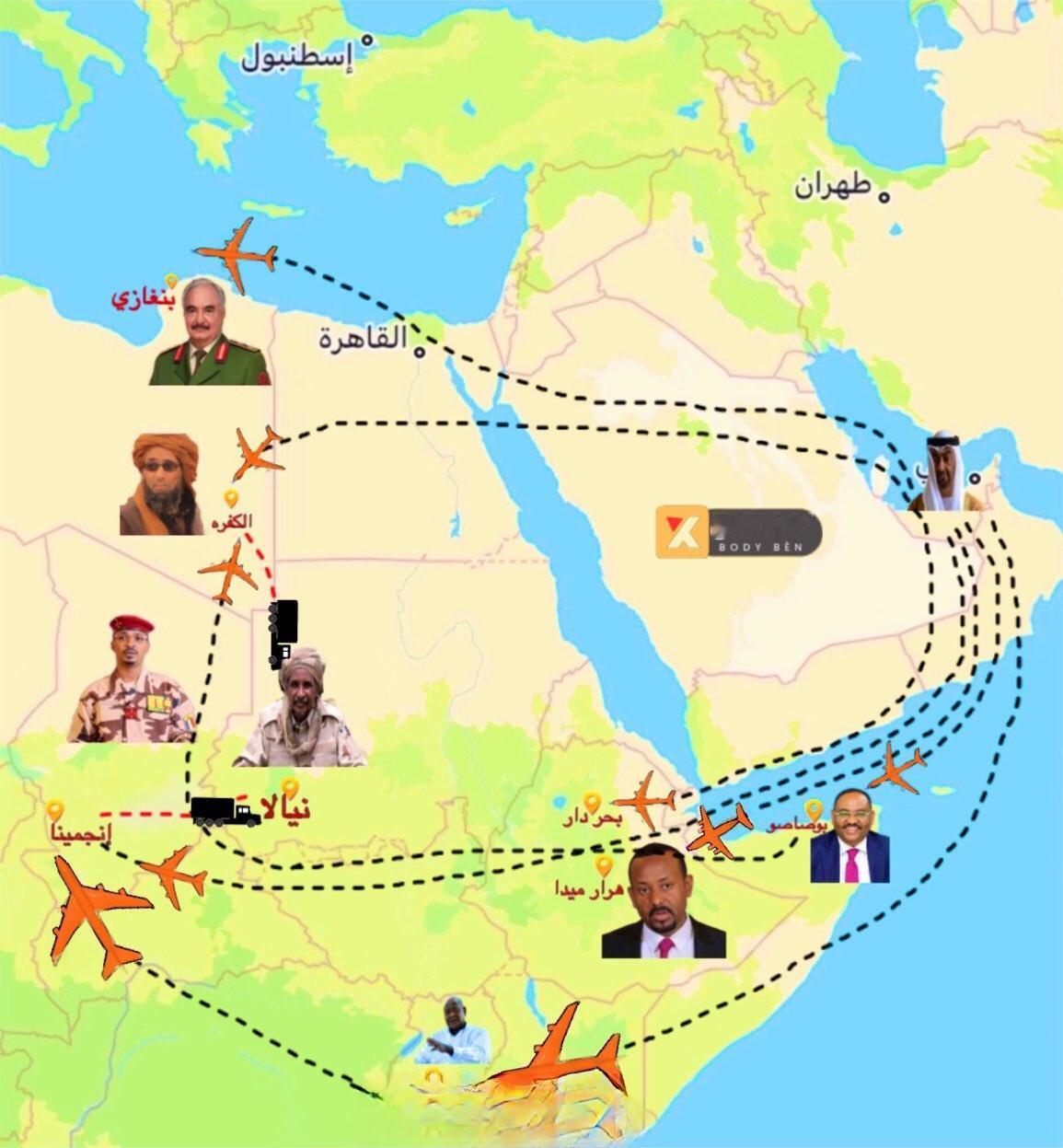 阿联酋在非洲大地的干预活动 ​​​