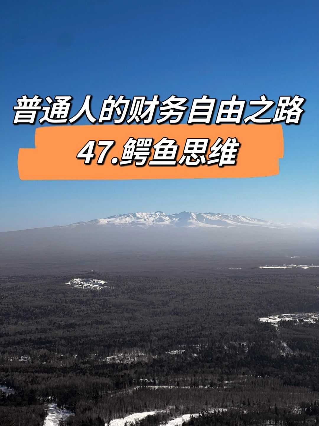 普通人的财务自由之路（四十七）鳄鱼思维