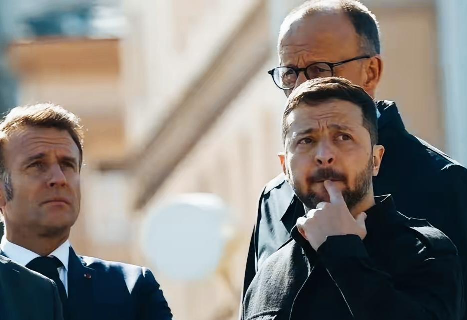 泽连斯基表情暗示内心是一种什么的心情呢？
泽连斯基这是在思考什么问题呢？
泽连斯