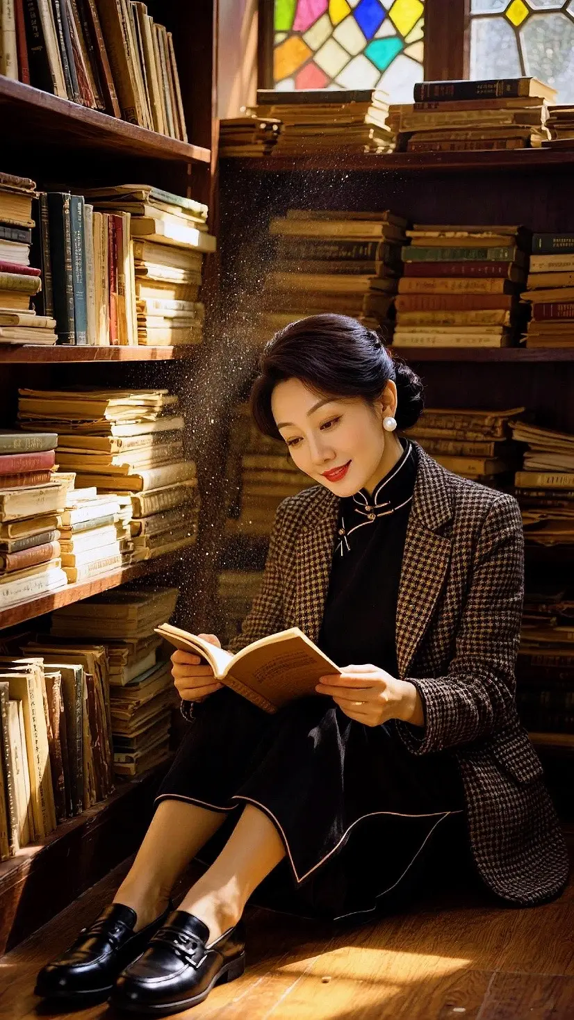 AI复古书斋照 ai创作 玩法达人伙伴计划广告分成