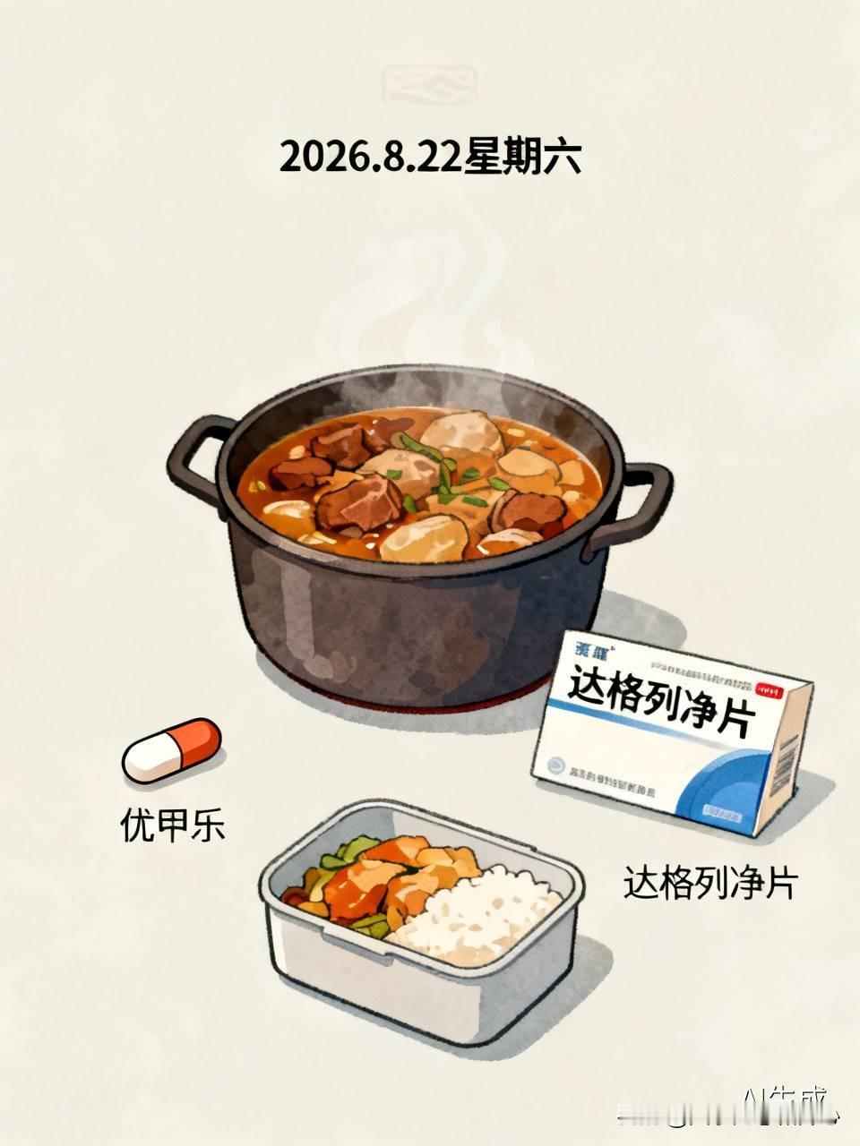 2026.8.22星期六
（3：00吃了一片优甲乐，本板已经吃了10片了。）
今