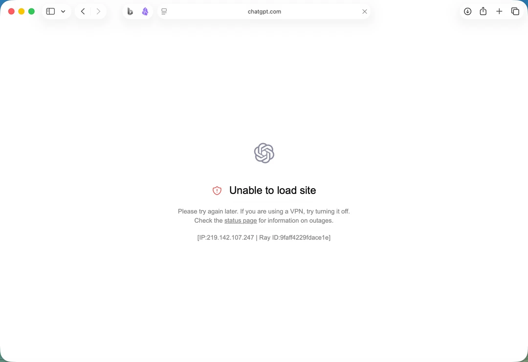 ChatGPT又崩了？？！进都进不去…
