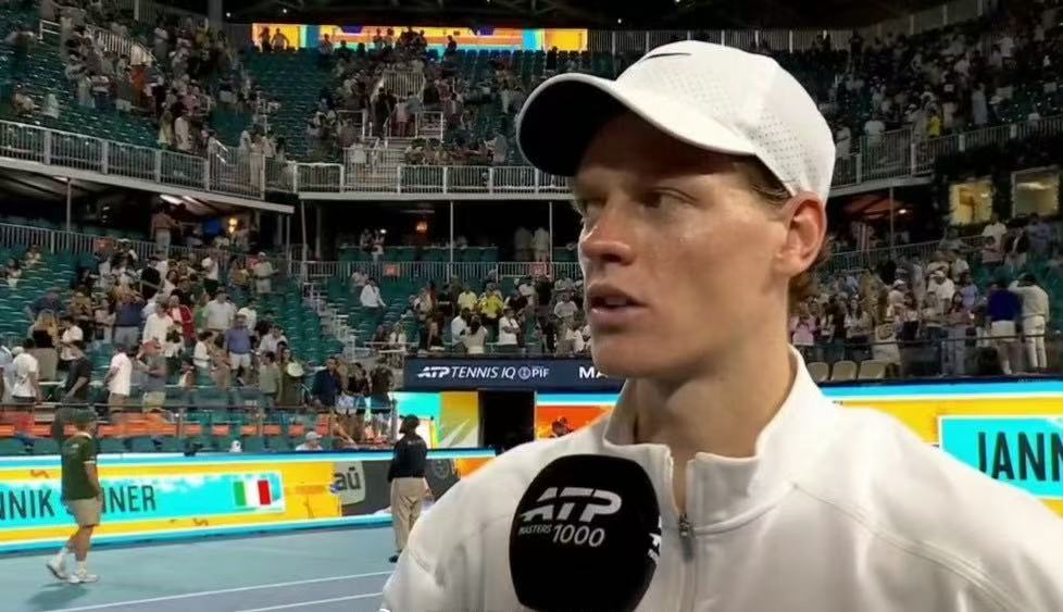 辛纳展望迈阿密决赛：对手十分出色，临场发挥决定比赛走向