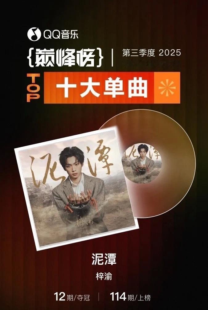 梓渝包揽巅峰榜十大艺人十大单曲梓渝音乐领域含金量 梓渝音乐领域含金量，梓渝包揽巅