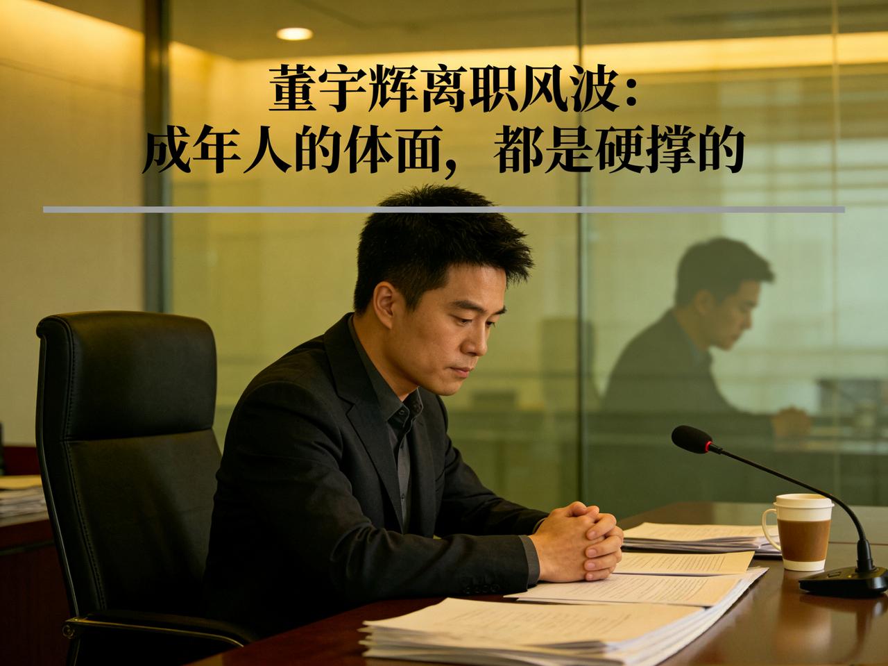 董宇辉离职风波的“体面”背后，藏着太多成年人的身不由己。这场从“小作文事件”延伸