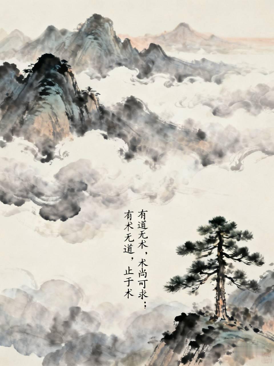 有道无术，术尚可求；有术无道，止于术
 
道，是本心、规律、格局与根本认知；术，