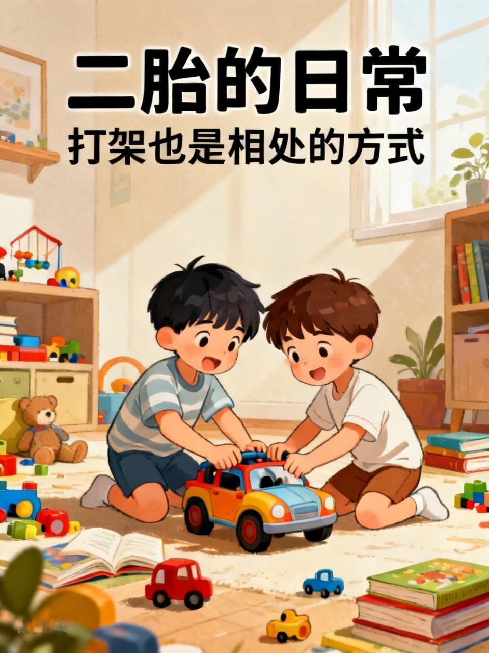 生二胎的家长估计都经历过俩孩子打架的事儿。我家俩娃，那简直就是“战斗不断”。有次