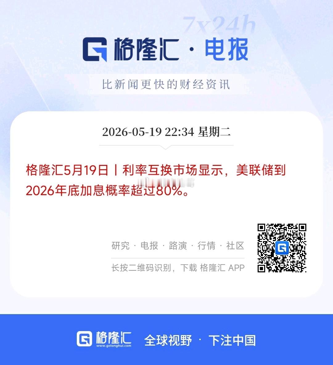 你觉得美联储今年底加息的概率有多大？