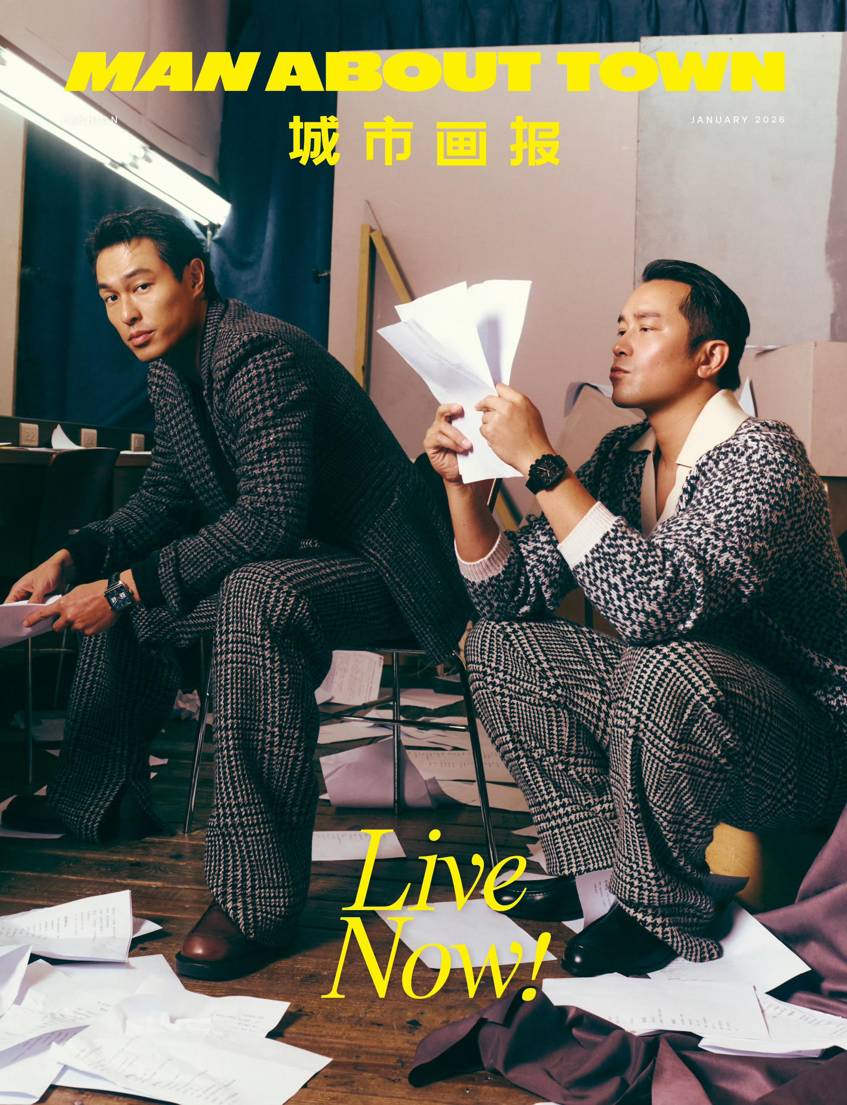 杨祐宁✖️张孝全 Man About Town 一月刊封面MAT杨祐宁张孝全合体
