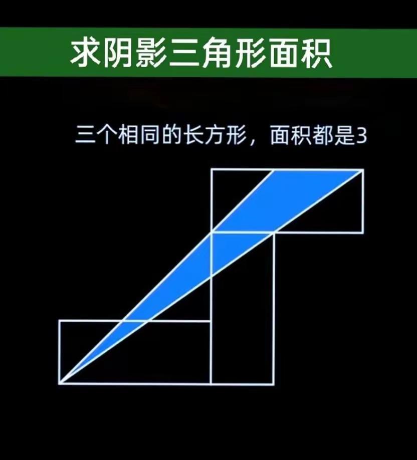 求阴影三角形面积？