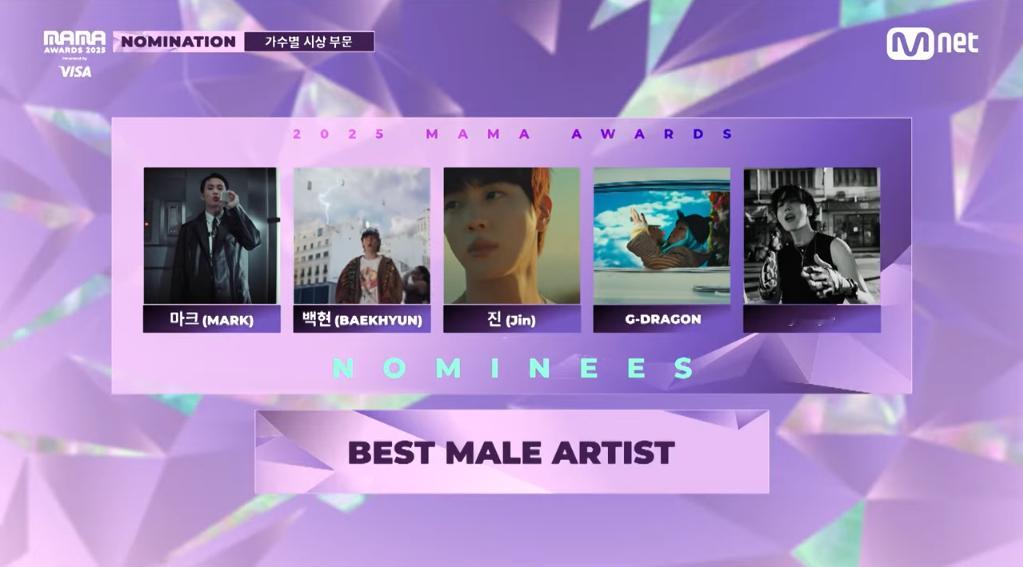 MAMA 2025提名候补公开P1 最佳男SoloP2 最佳女SoloP3 最佳