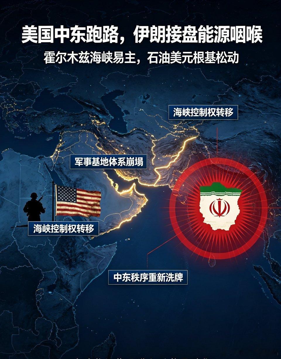 美国中东彻底“跑路”！万亿地缘盘拱手让人，霸权根基彻底松动当下全球最深刻、最无声