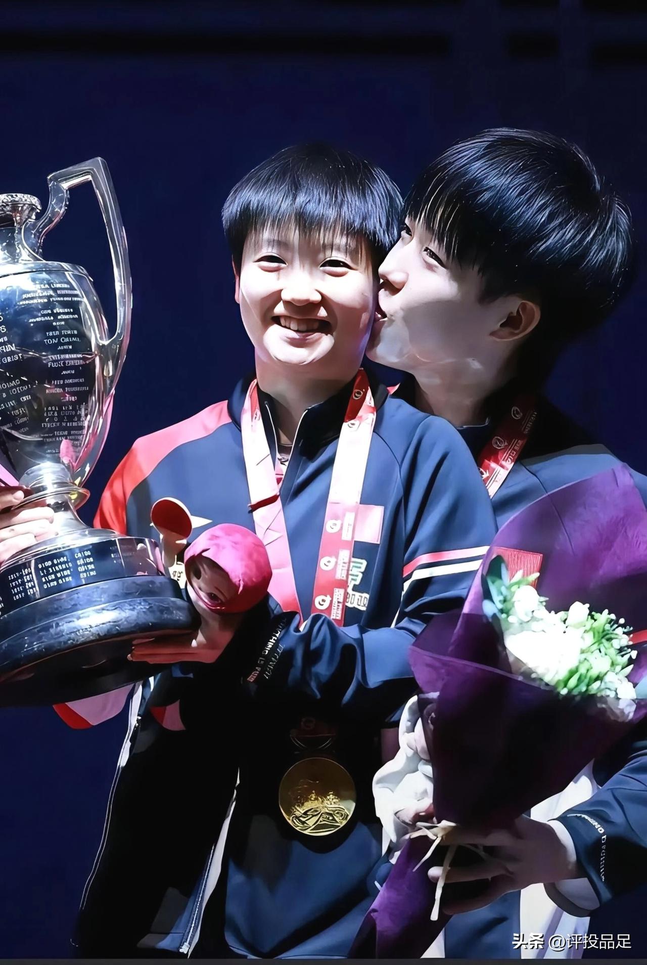 孙颖莎今晚夺冠，就知道王楚钦今晚也能夺冠，近半年这两位世界第一神同步！
1.今年