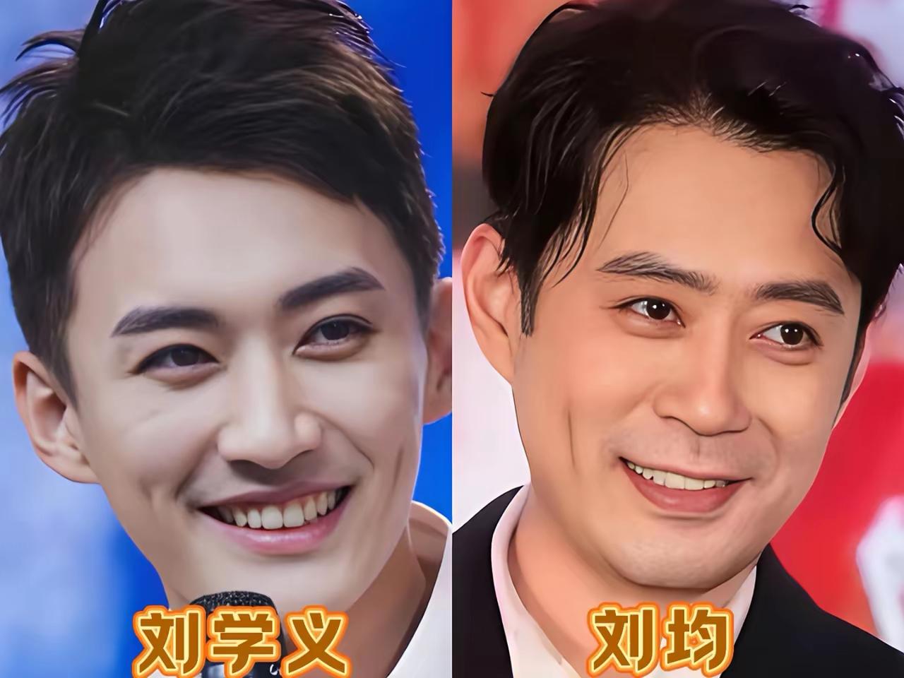 你可敢信？这么帅气的刘学义和年轻时候的刘均比起来，居然还没有刘均帅 。
刘均，你