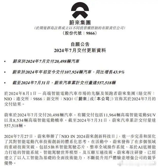 8月31日，蔚来法务部发文称，昨日网络上突然出现“蔚来宣布破产”的虚假信息，随后