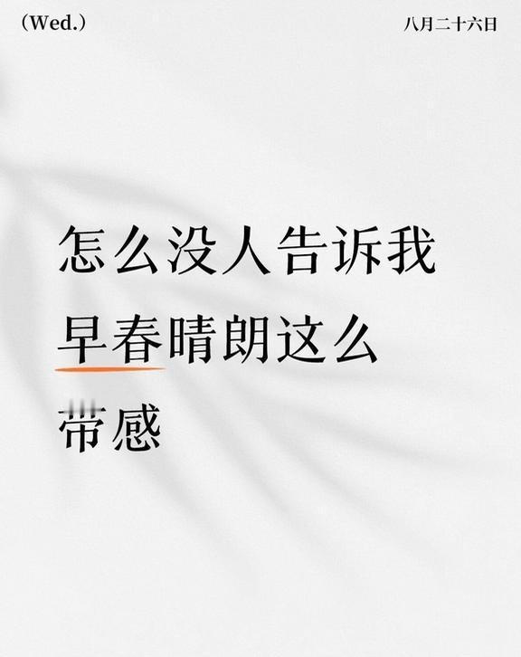 怎么没人告诉我早春晴朗这么带感
已被男女主的荷尔蒙包围……孙千的cp感真的是玄学